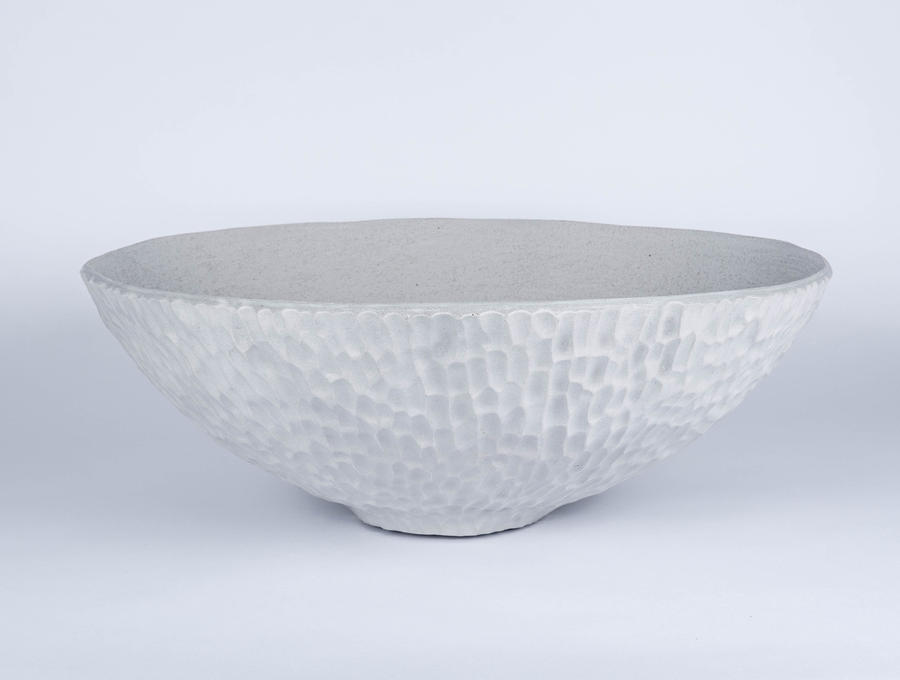 Grey Carved Bowl