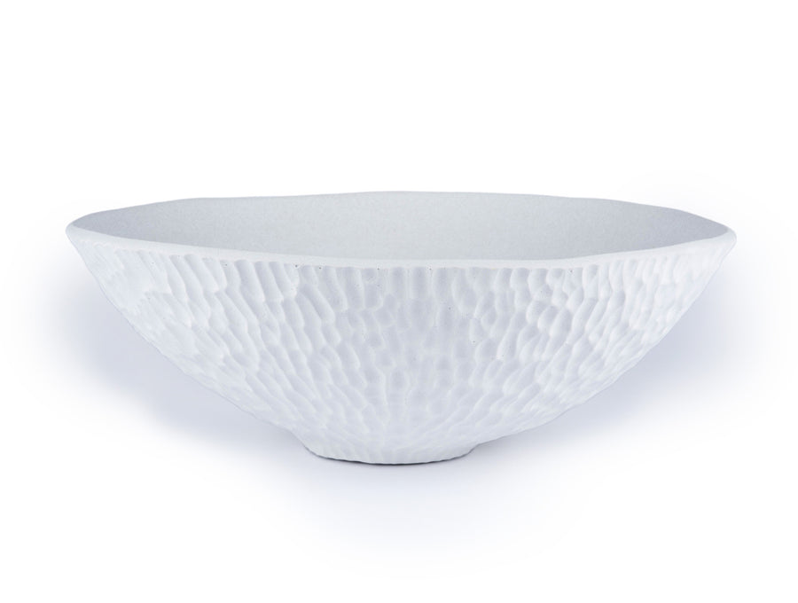 White Carved Bowl